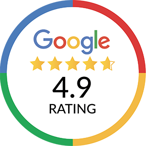 4.9 stars on google