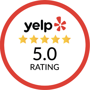 5 stars on yelp